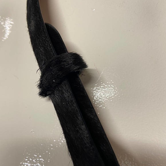 Brighton Belt Hair on Leather Skinny 04508 ML 32 - Picture 3 of 5